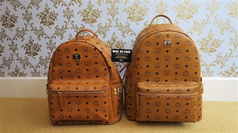 real mcm bag vs fake|genuine mcm backpack.